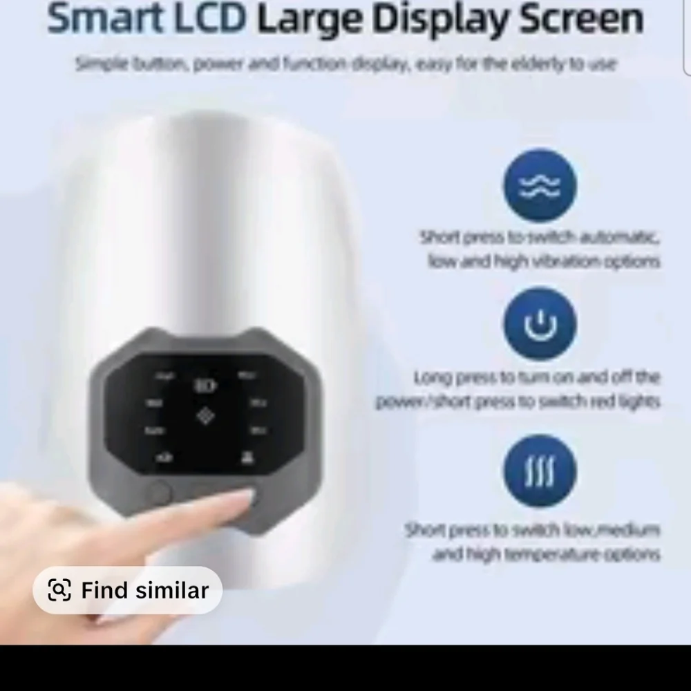 LED Light Therapy KNEEMassager - White
